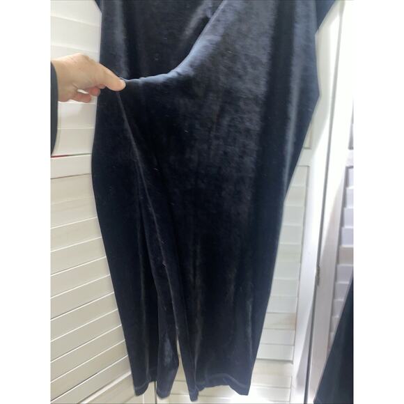 Gilligan O'Malley Black Velour Pajama Set Track Leisure Suit Tunic Pants XXXL - Picture 9 of 10